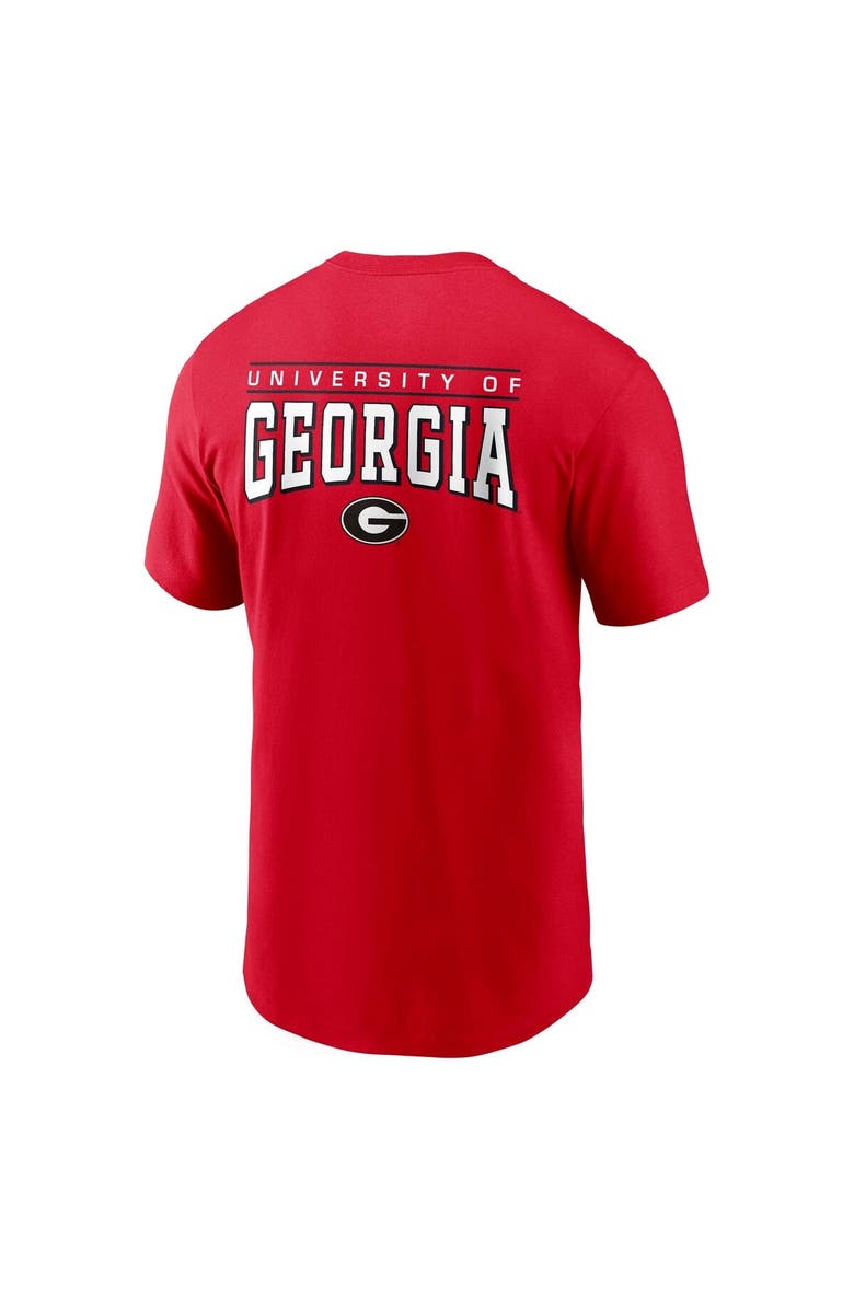Nike Men's Nike Red Georgia Bulldogs 2-Hit T-Shirt, Alternate, color,