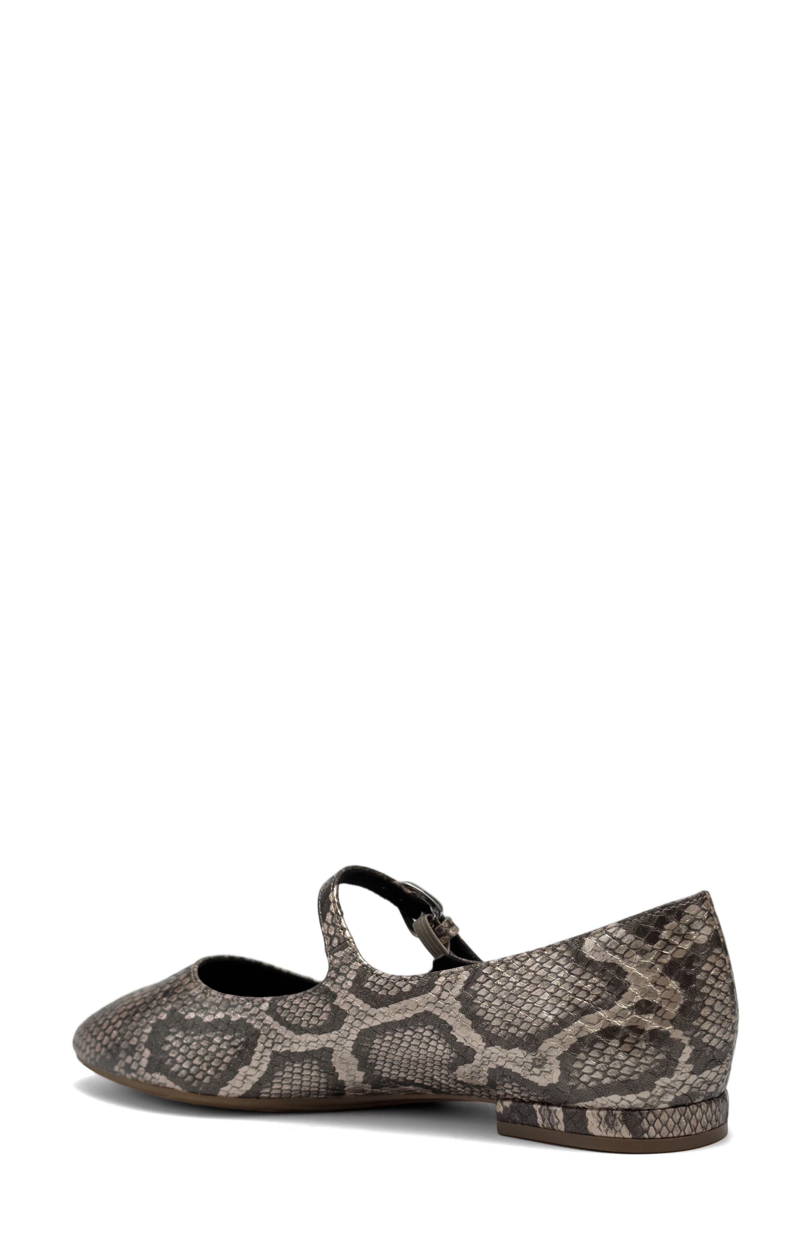 Annette Mary Jane Flat, Alternate, color, CHAMPAGNE METALLIC SNAKE PRINT