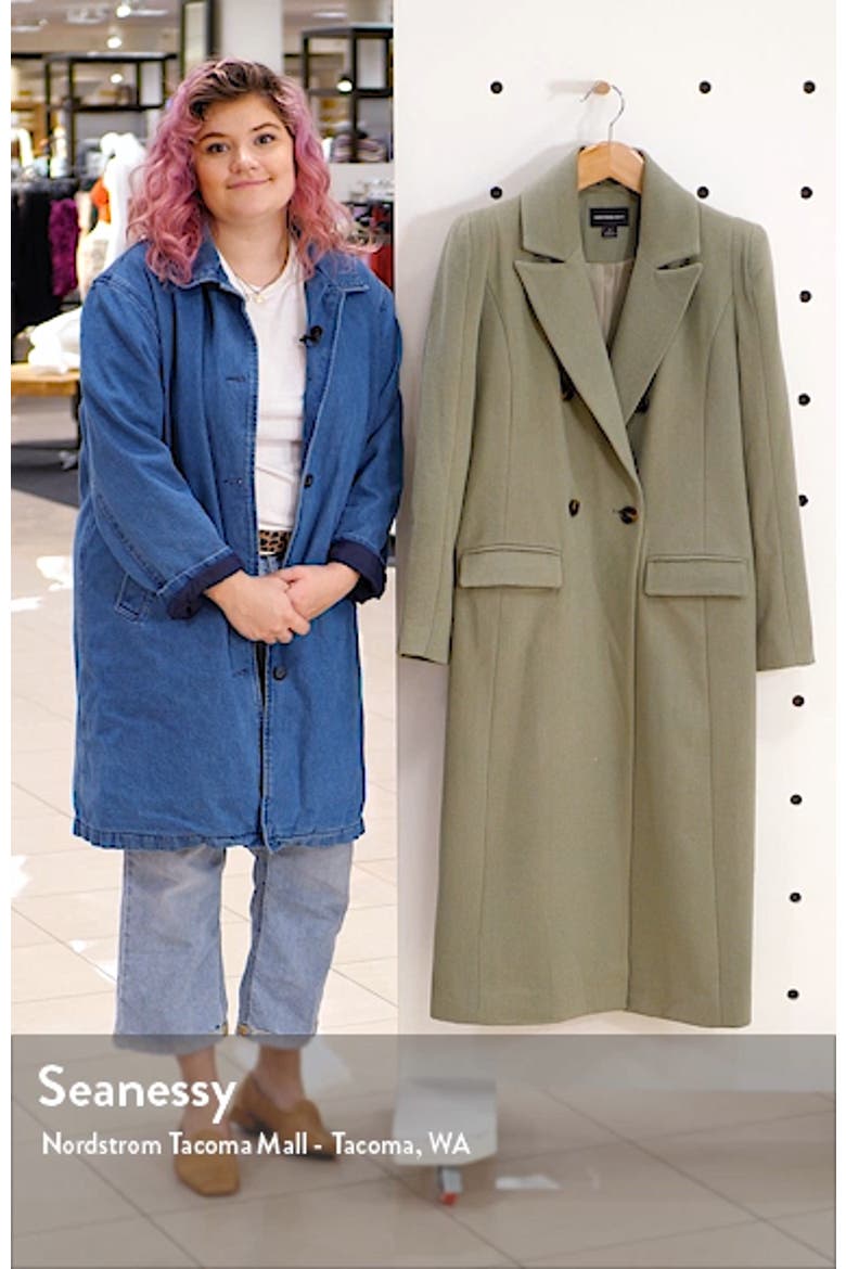 Long Double Breasted Coat (Nordstrom Exclusive) video