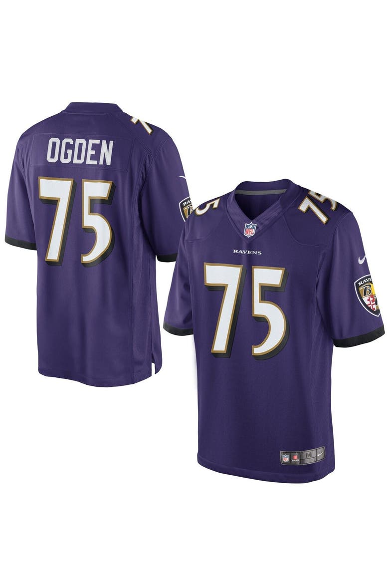 Mens Nike Jonathan Ogden Purple Baltimore Ravens Retired Player Limited Jersey, Main, color, Purple