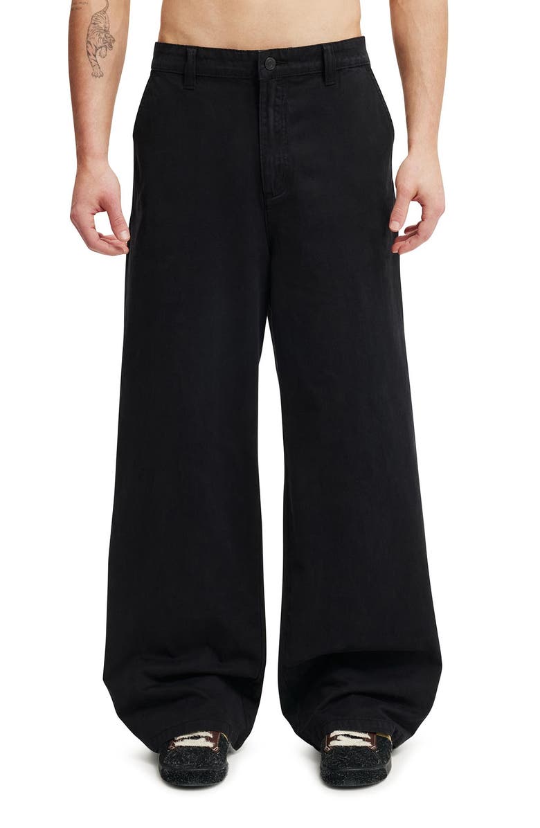 Cotton On Men's Super Baggy Pant, Main, color, Black
