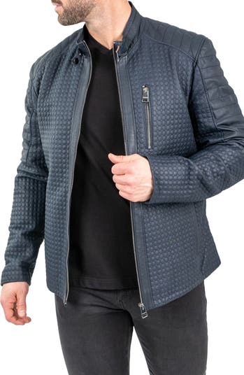 Maceoo Textured Leather Jacket Nordstrom