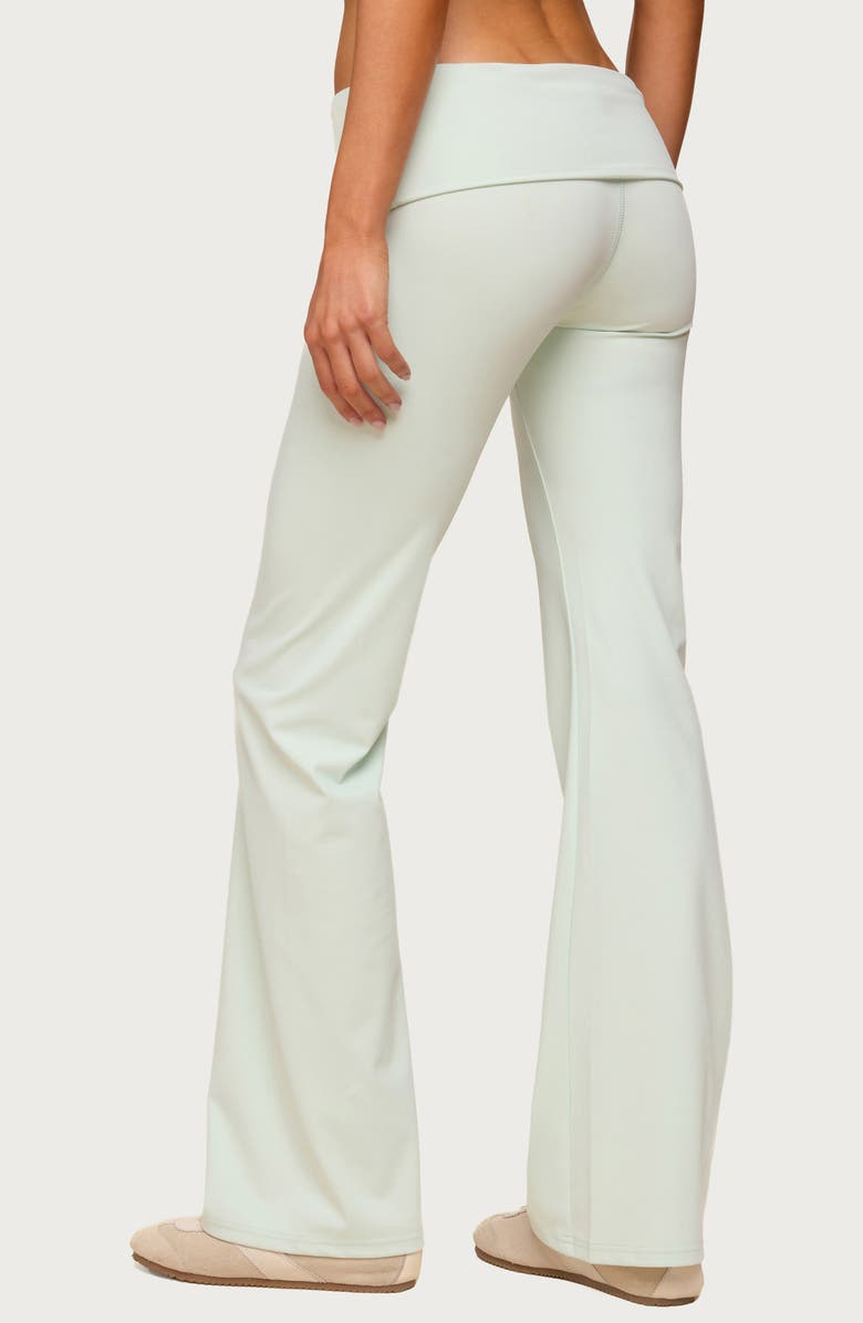 EDIKTED Oriane Foldover Flare Leggings, Alternate, color,