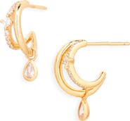 Astrid & Miyu Illusion Ornament Bauble Huggie Hoop Earrings