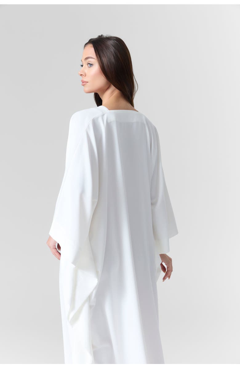 Le Fafo Luna Silk Crepe-Cady Gown, Alternate, color, White