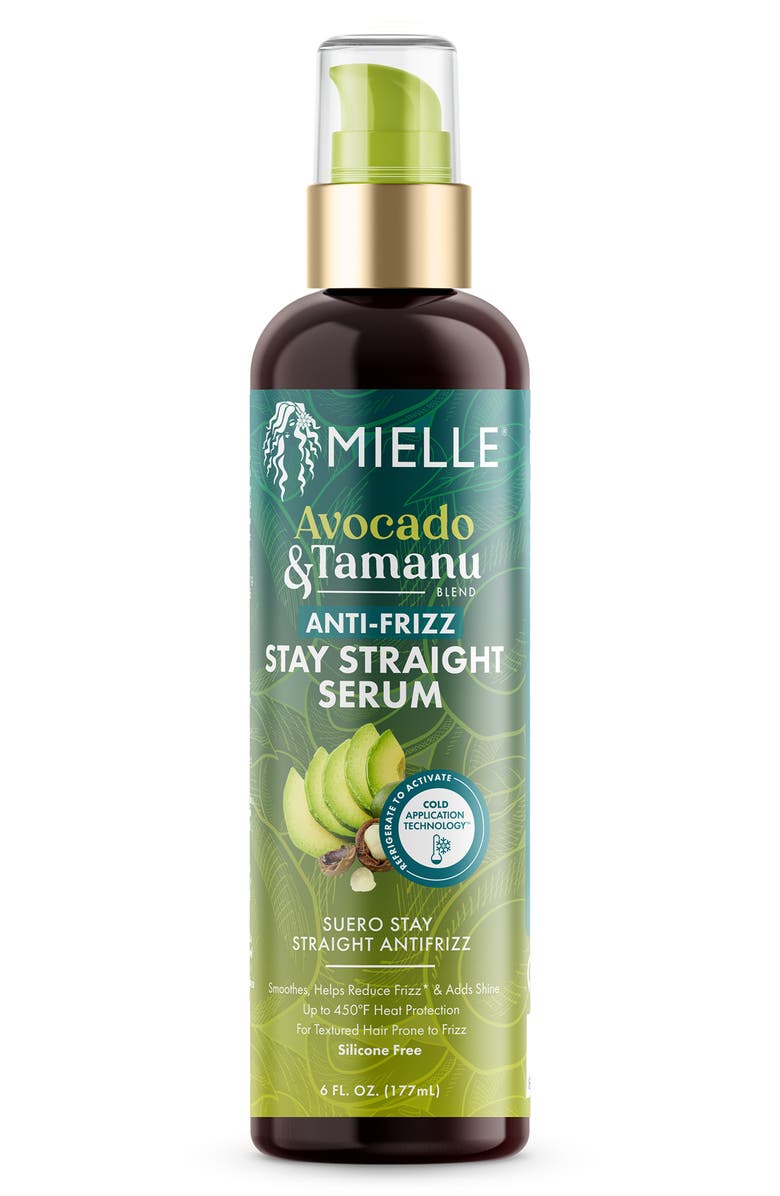 MIELLE Avocado & Tamanu Blend Anti-Frizz Stay Straight Serum, Main, color, 