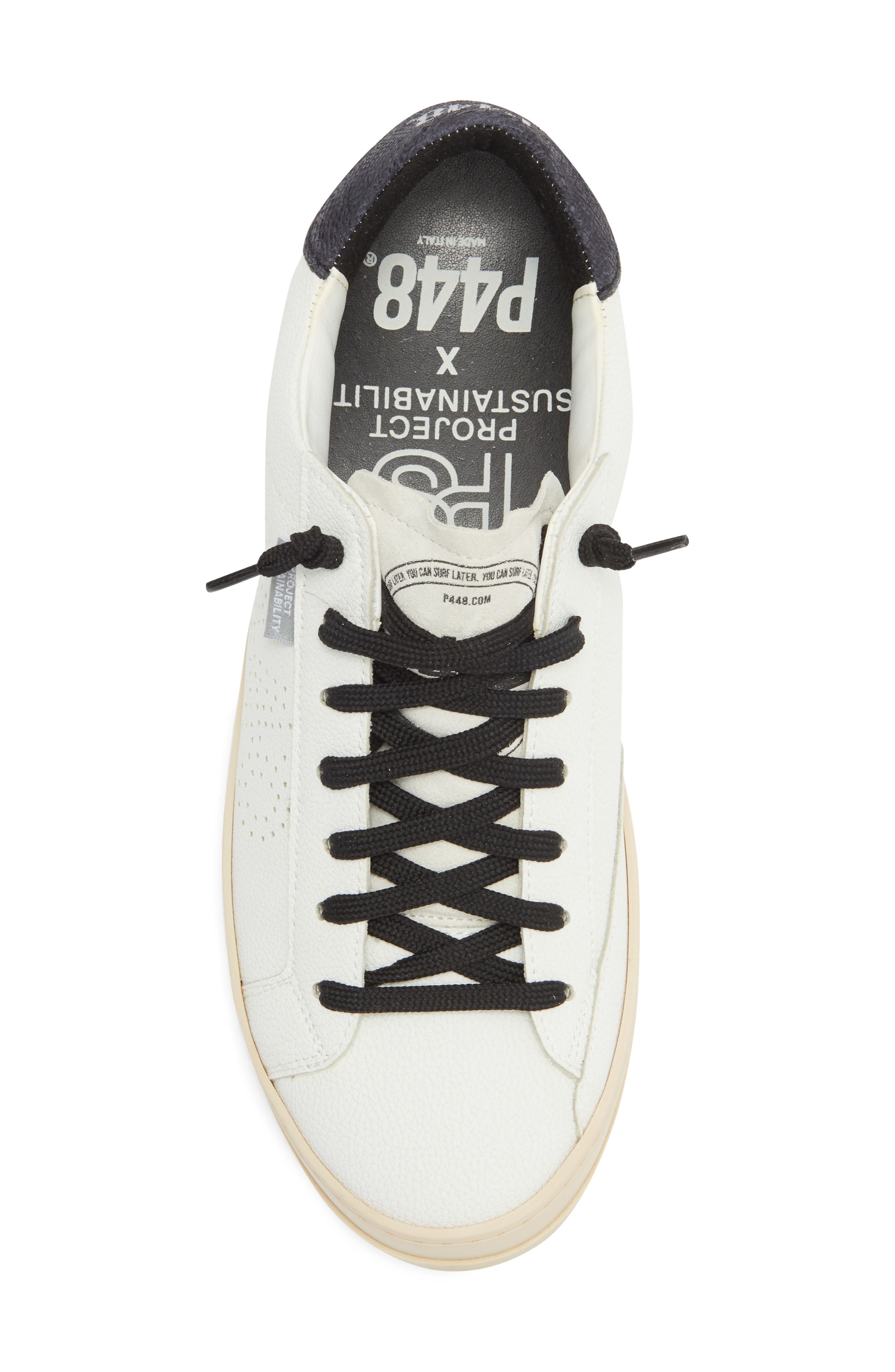 John Sneaker, Alternate, color, WHITE-BLACK