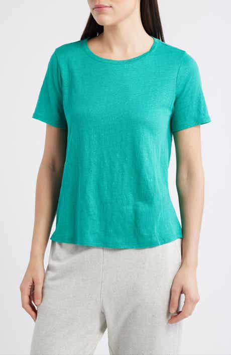 Organic Linen Crewneck T-Shirt
