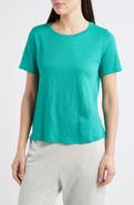 Eileen Fisher Organic Linen Crewneck T-Shirt