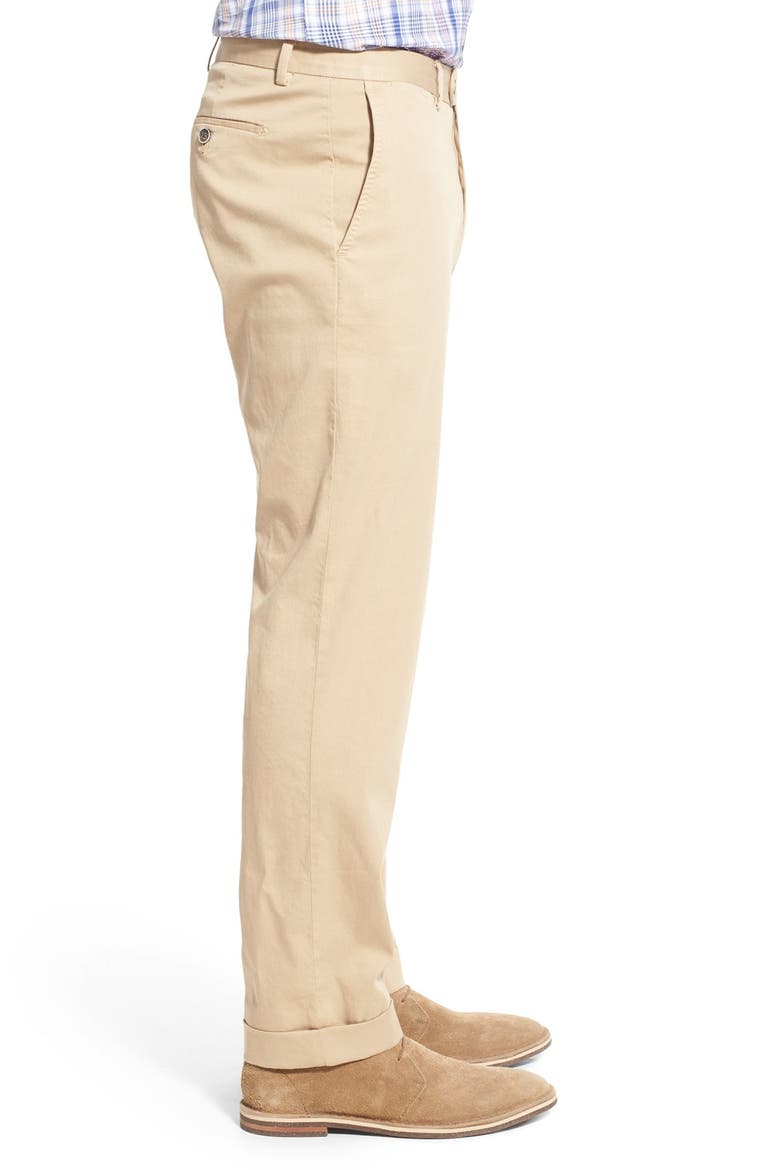 Stretch Cotton Pants, Alternate, color, KHAKI