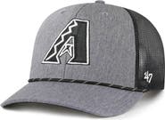 '47 Men's '47 Charcoal Arizona Diamondbacks Carbon Rope Trucker Adjustable Hat
