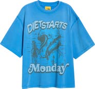 DIET STARTS MONDAY Desert Dawn Cotton Graphic T-Shirt