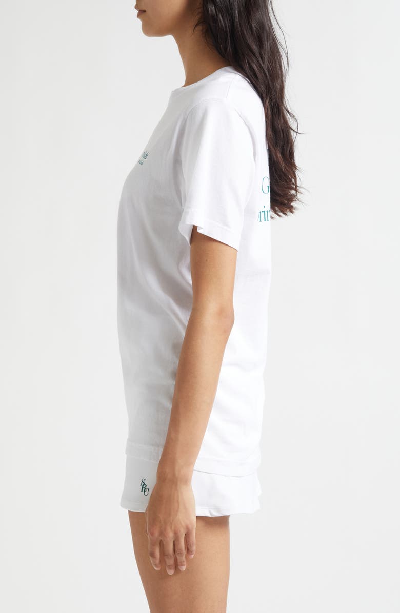 Sporty & Rich Gender Inclusive Play Tennis Graphic T-Shirt, Alternate, color, White