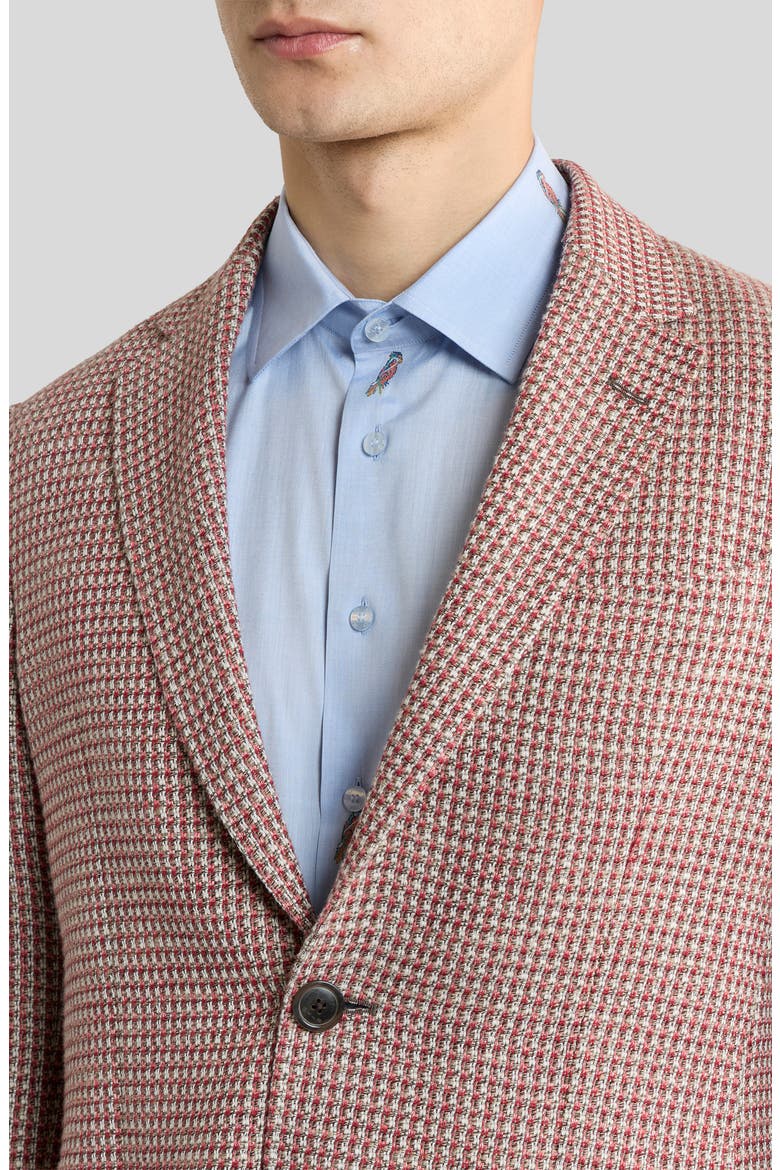 Roma Textured Cotton & Linen Sport Coat, Alternate, color, MULTICOLOUR