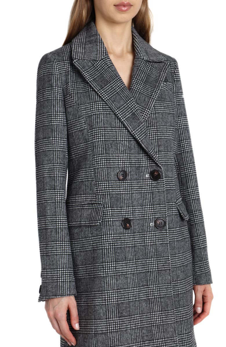 Avec Les Filles Plaid Coat, Alternate, color, 