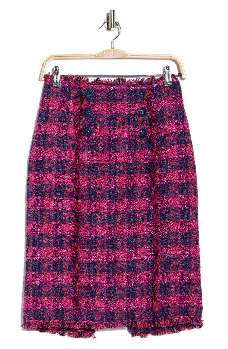 L'AGENCE Kitty Tweed Pencil Skirt, Alternate, color,