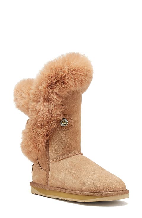 Nordic Genuine Shearling Lined Short Boot