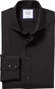 Charles Tyrwhitt Non-Iron Poplin Cutaway Slim Fit Shirt Double Cuff