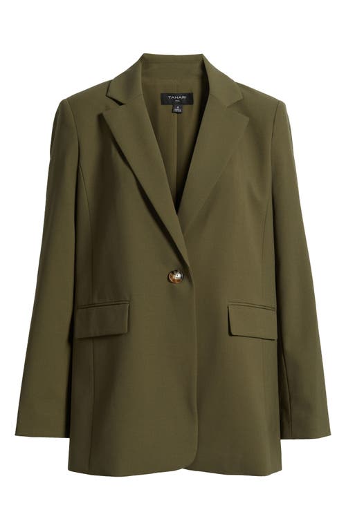 Tahari Asl Relaxed One-button Blazer