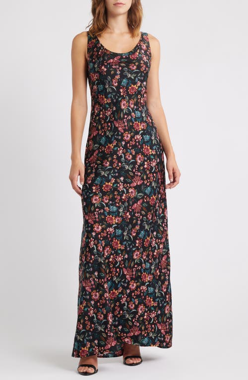 Wayf Keira Floral Sleeveless Gown In Multi