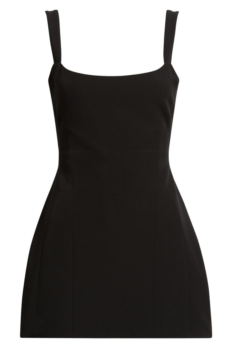 Frame A-Line Minidress, Alternate, color, BLACK