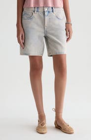 AG Ex-Boyfriend Mid Thigh Denim Shorts
