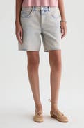 AG Ex-Boyfriend Mid Thigh Denim Shorts