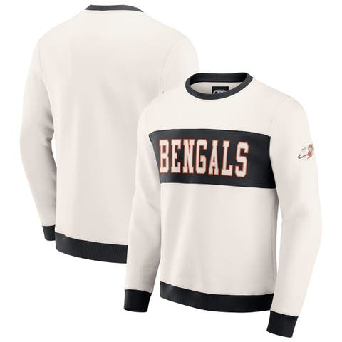 Men
s Darius Rucker Collection by Fanatics  Cream Cincinnati Bengals Colorblock Pullover Sweatshirt