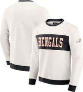Darius Rucker Collection by Fanatics Men's Darius Rucker Collection by Fanatics  Cream Cincinnati Bengals Colorblock Pullover Sweatshirt