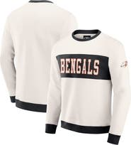 Darius Rucker Collection by Fanatics Men's Darius Rucker Collection by Fanatics Cream Cincinnati Bengals Colorblock Pullover Sweatshirt