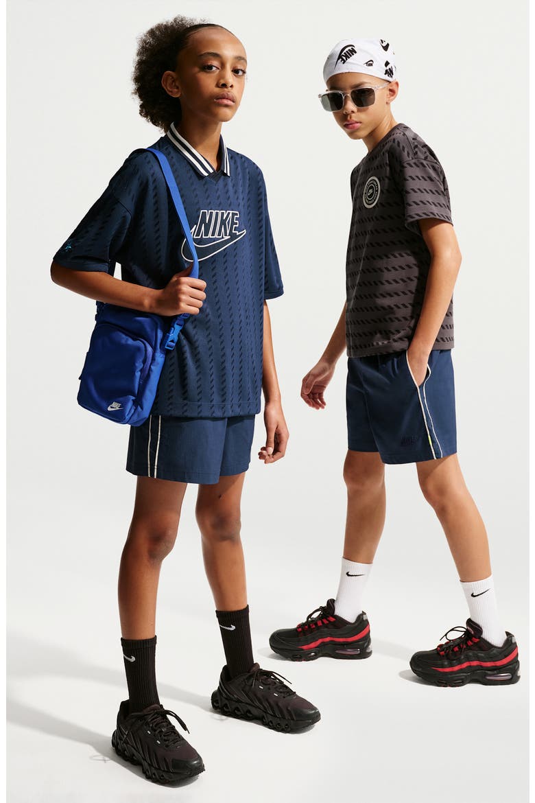 Kids' Woven Drawstring Shorts, Alternate, color, MIDNIGHT NAVY/MIDNIGHT NVY