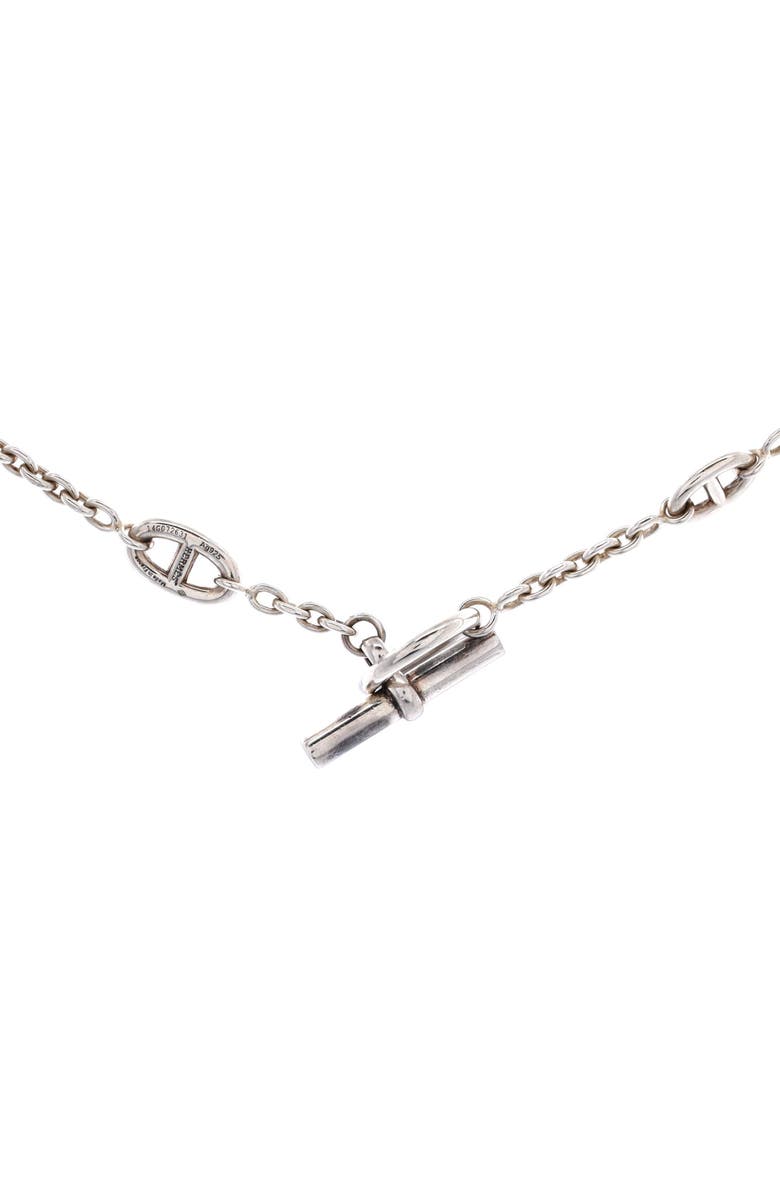 Pre-Owned Hermes Farandole Long Necklace Sterling Silver 160, Alternate, color, Silver