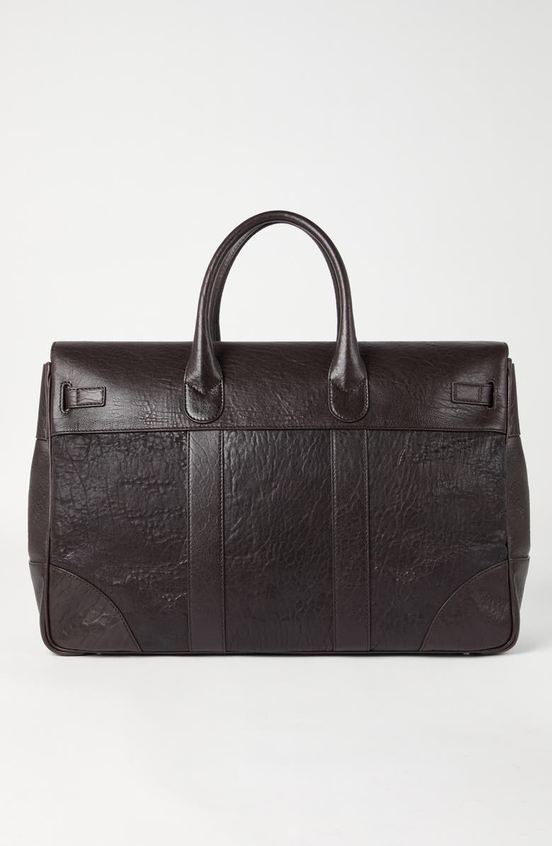 Brunello Cucinelli Leather country bag, Alternate, color, Brown