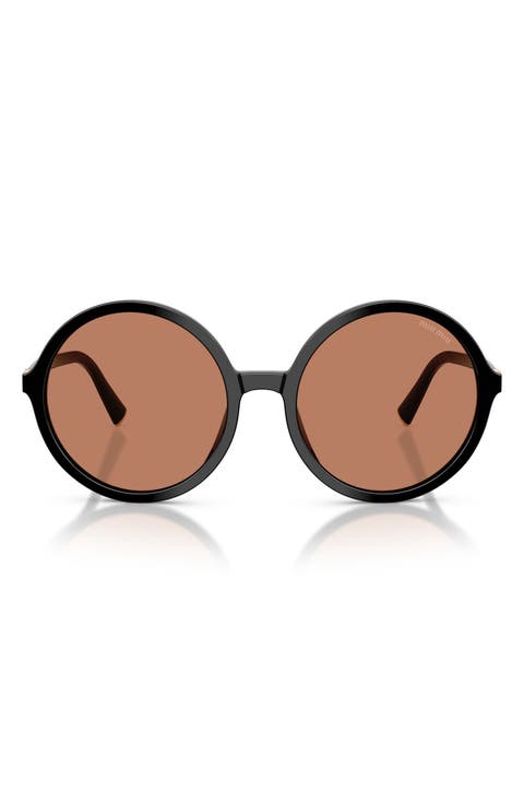 59mm Round Sunglasses