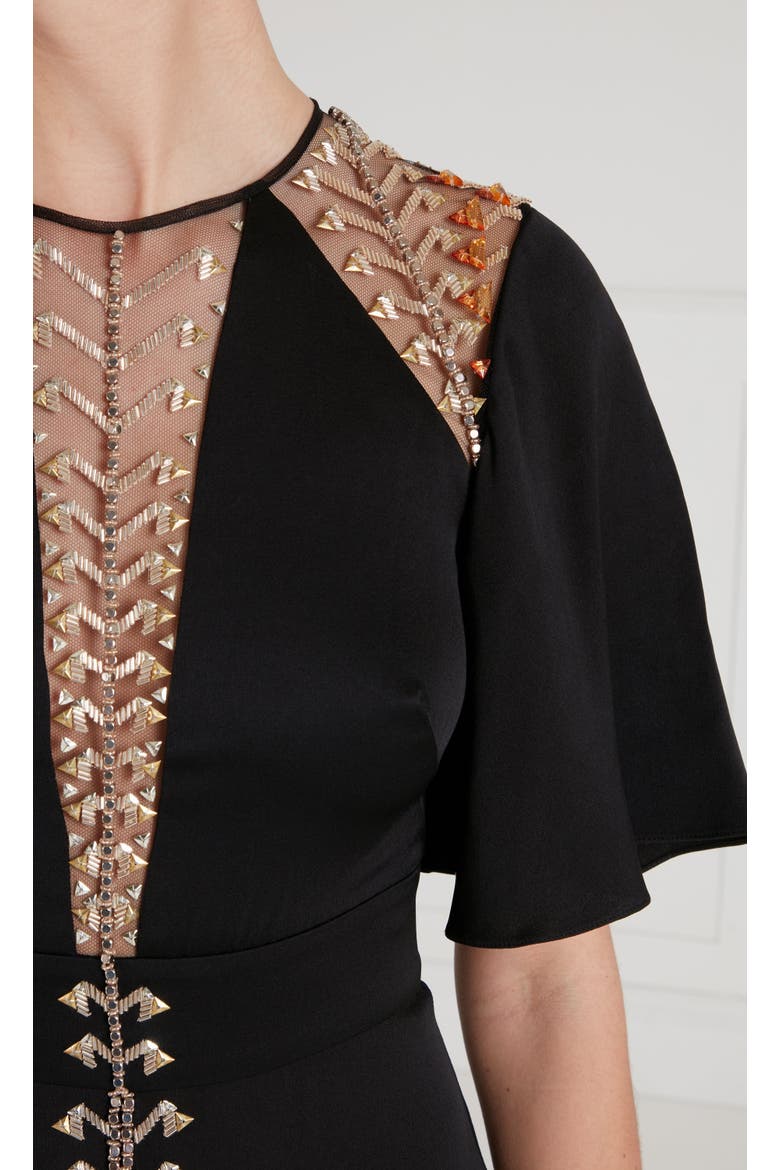 Wildlife Cocktail Dress, Alternate, color, Black