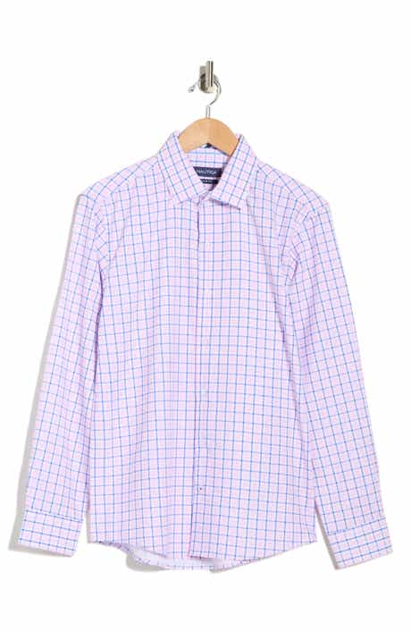 Nautica Windowpane Stretch Button-Up Shirt