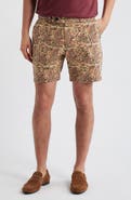Brooks Brothers Floral Paisley Flat Front Cotton Shorts