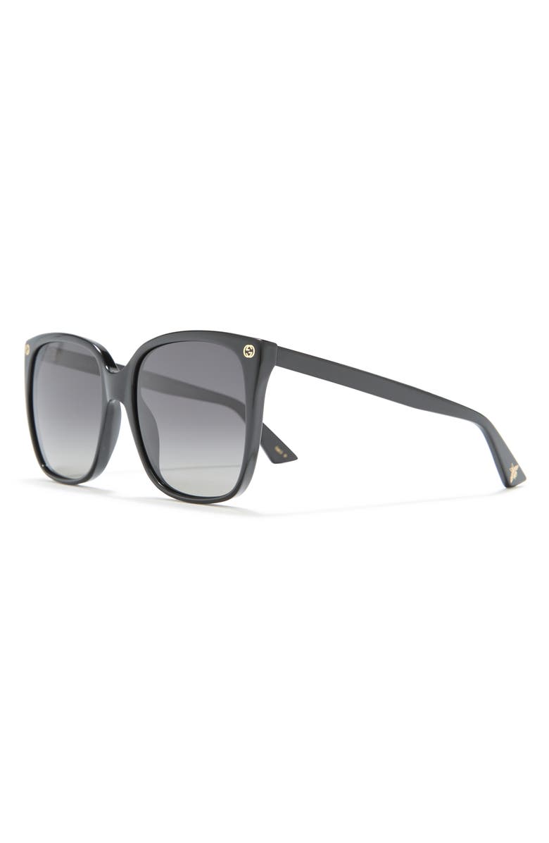 57mm Oversized Square Sunglasses