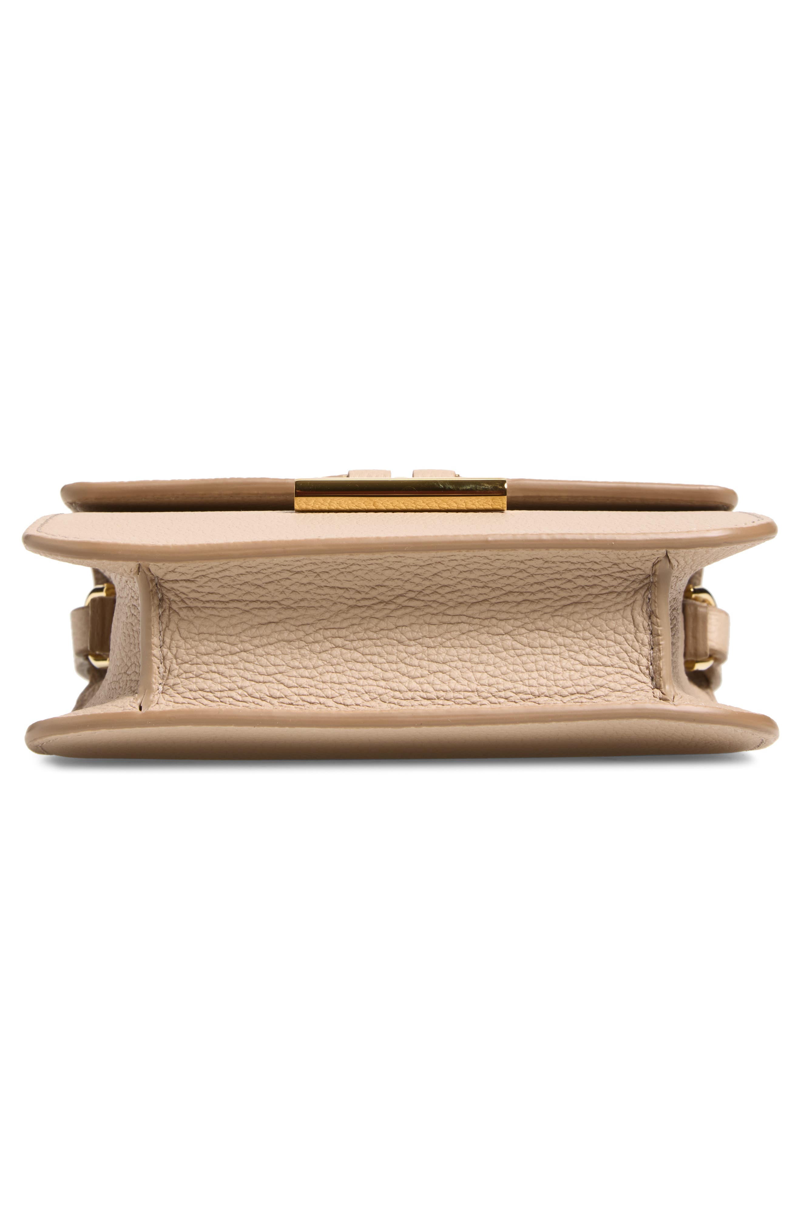 Mini Tara Grained Leather Crossbody Bag, Alternate, color, BEIGE