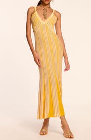 Ramy Brook Paetyn Textured Stripe Knit Maxi Dress
