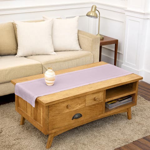 Linen Table Runner - Classic Hemstitch