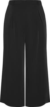 City Chic Jordan Pleat Wide Leg Pants