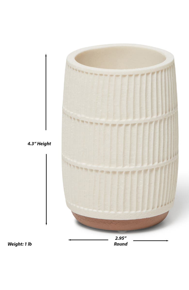 ROSELLI TRADING COMPANY 3-Piece Bathroom Accessories Set, Alternate, color, Cream