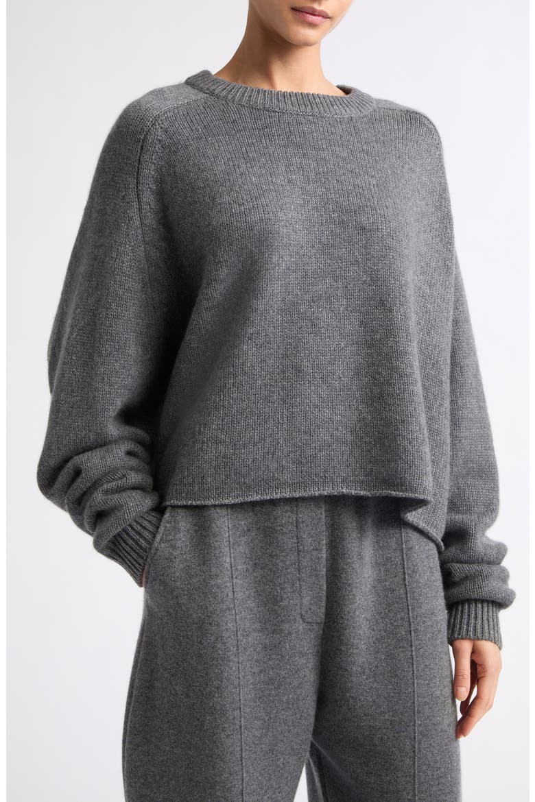 Karine Oversize Raglan Sleeve Cashmere Sweater, Alternate, color, GRAPHITE