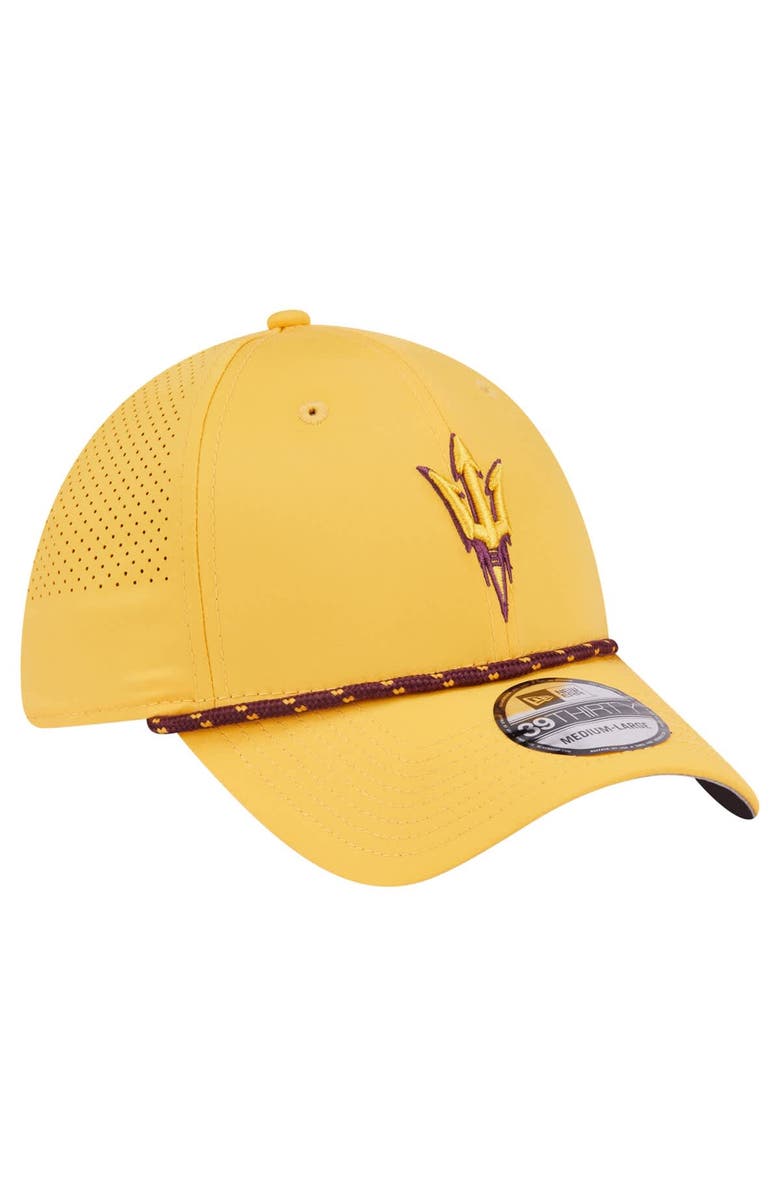 New Era Men's New Era  Gold Arizona State Sun Devils Rope 39THIRTY Flex Hat, Alternate, color, Gold