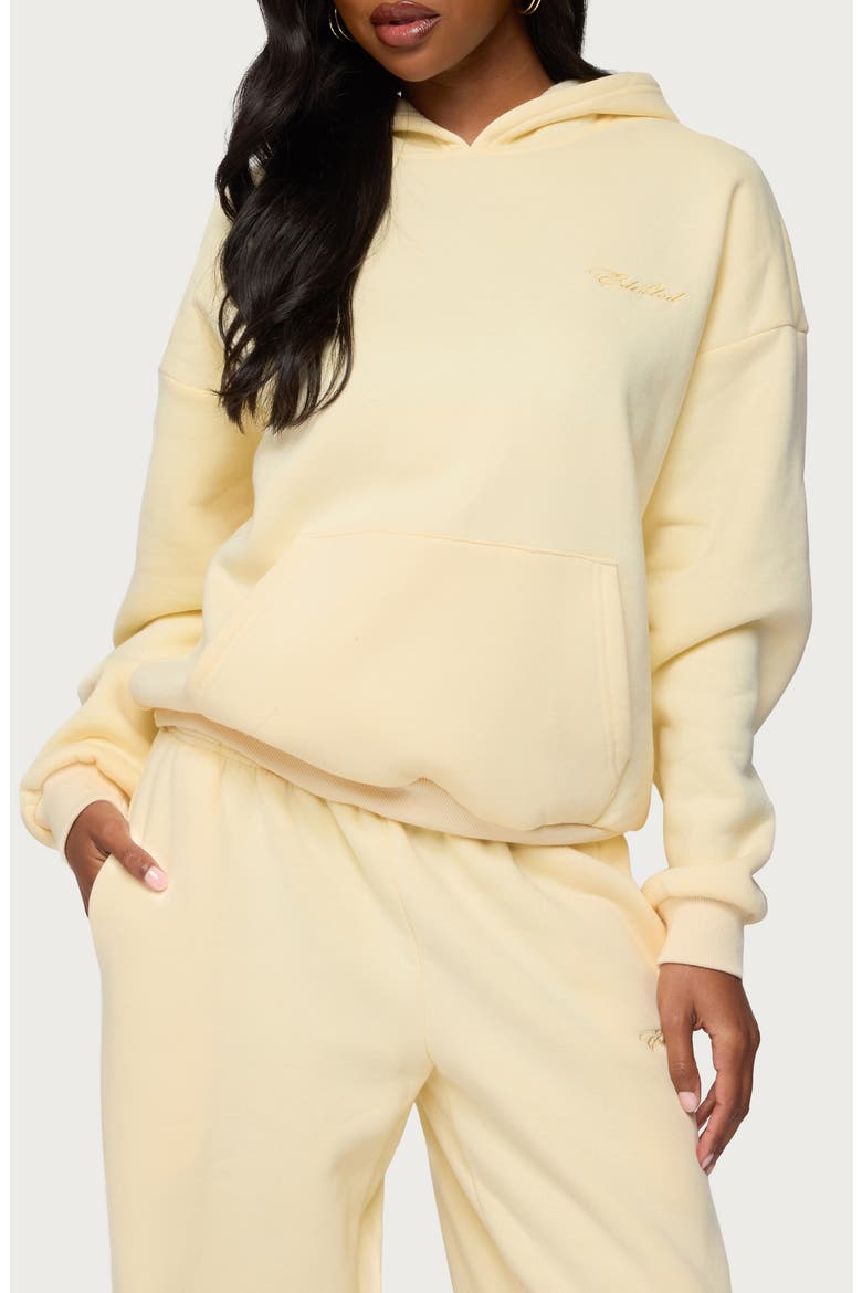 Basic Girl Oversize Hoodie, Main, color, YELLOW