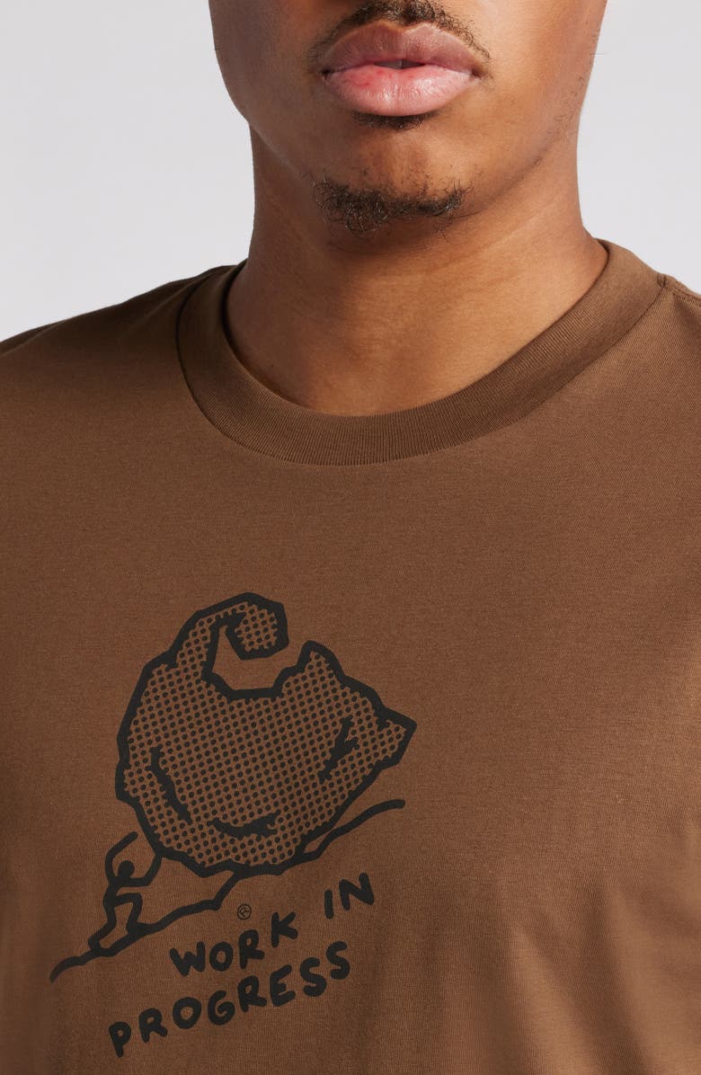 Carhartt Work In Progress Move On Up Organic Cotton Graphic T-Shirt, Alternate, color, Chocolate / Black