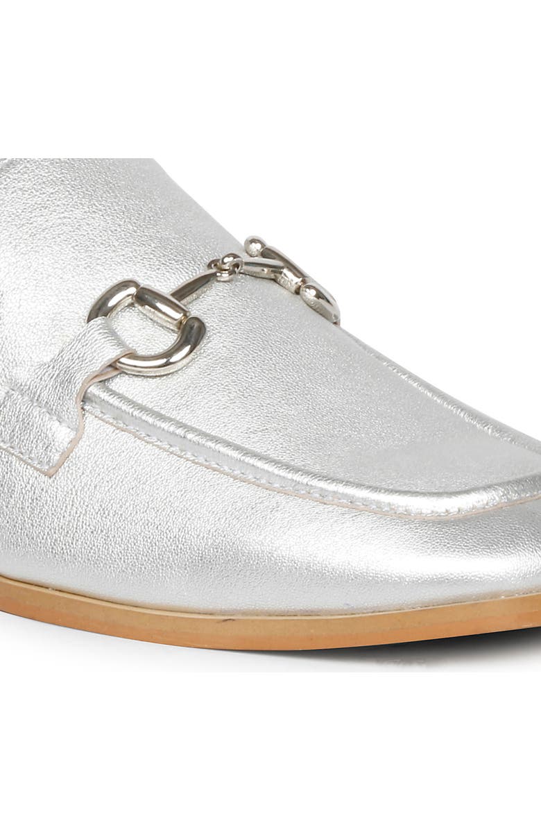 SAINT G Savannah Bit Loafer Mule, Alternate, color, Silver