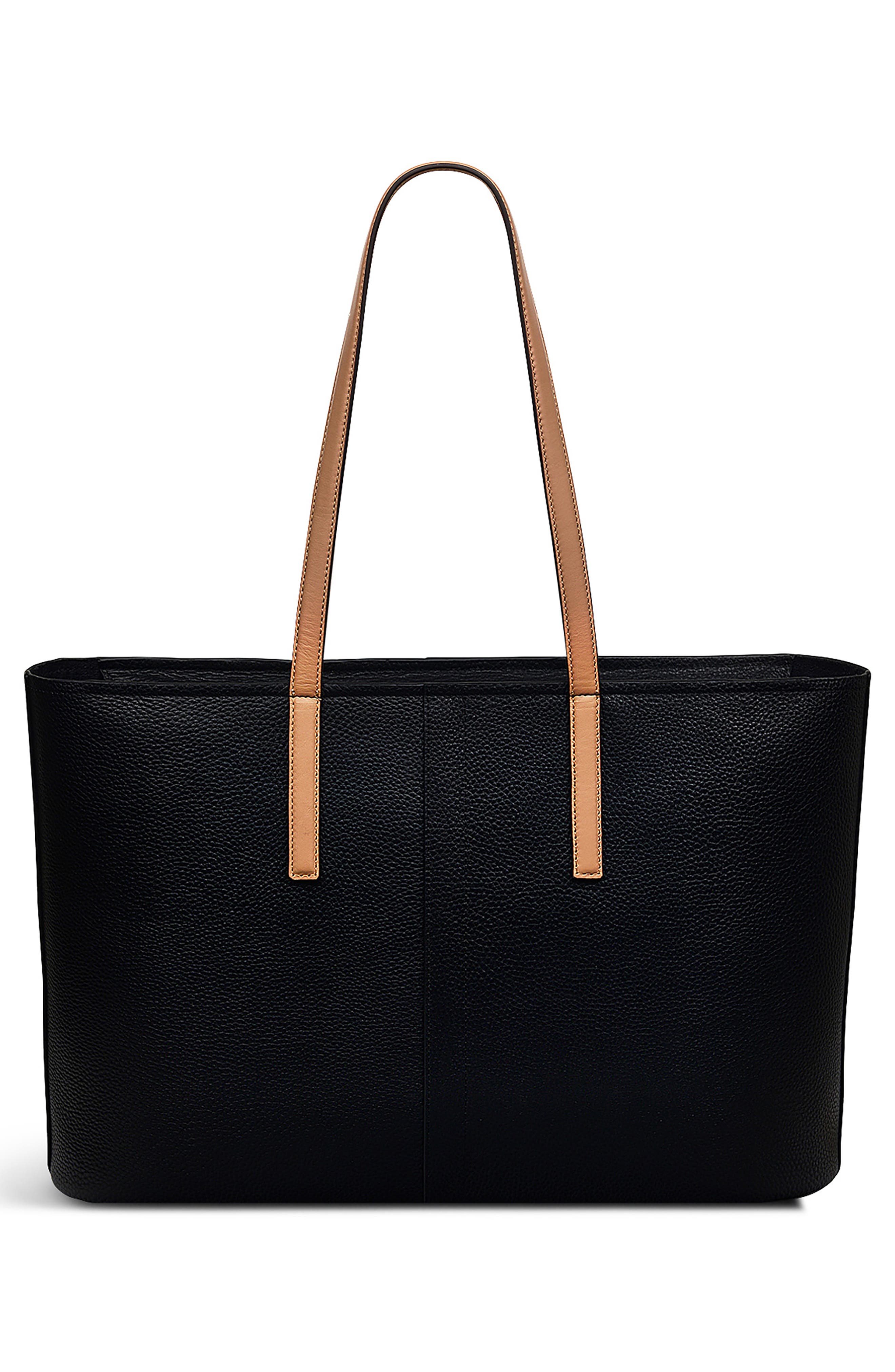 Radley Newton Ave Leather Tote Bag, Alternate, color, Black