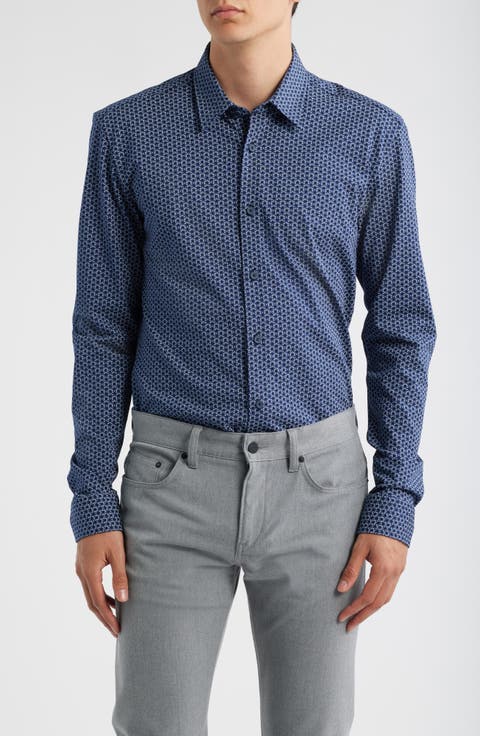 Raon Kent Slim Fit Button-Up Shirt